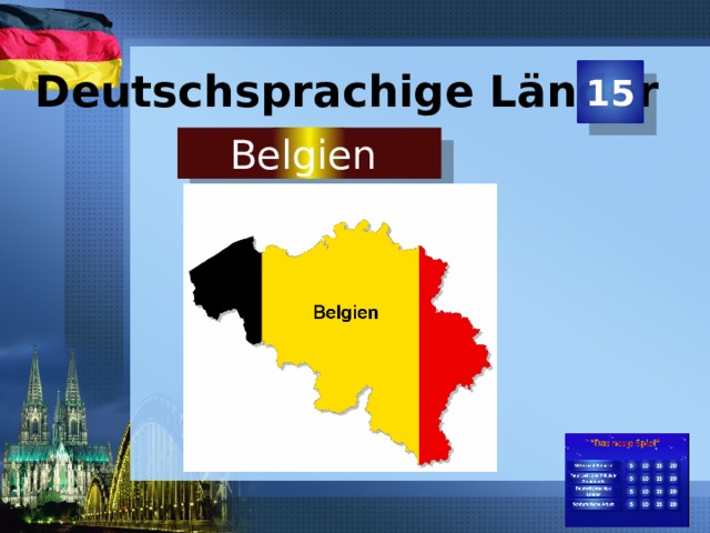 Deutschsprachige Länder 15 Belgien  