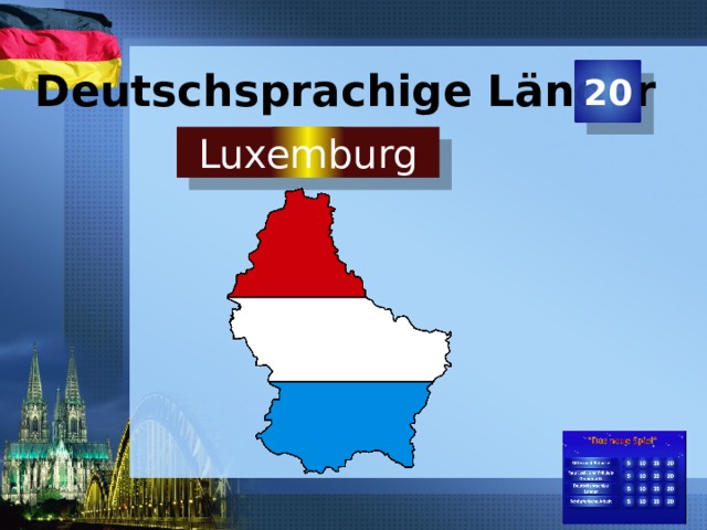 Deutschsprachige Länder 20  Luxemburg   