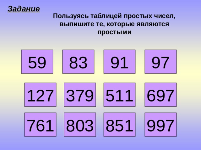 Выписать простые числа. Таблица простых чисел. 91 Простое число или составное. Задания по простым числам. Как из числа выписать составные.