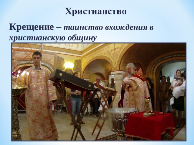 Презентация таинство крещения орксэ 4 класс