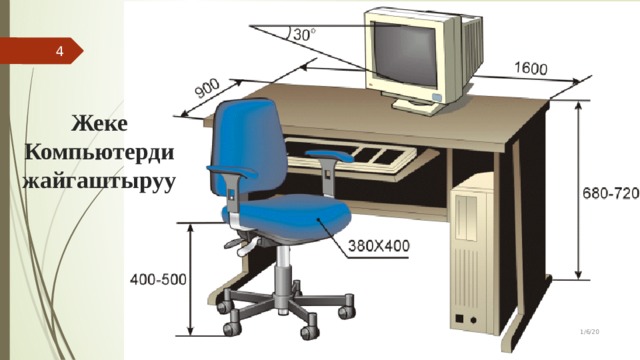  Жеке Компьютерди жайгаштыруу 1/6/20 