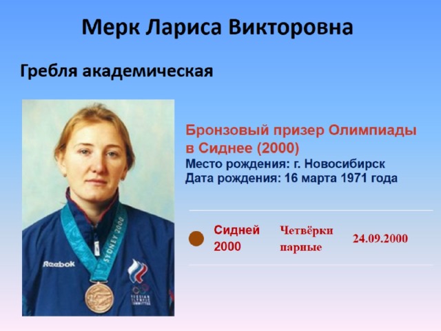 Мерк Лариса Викторовна    