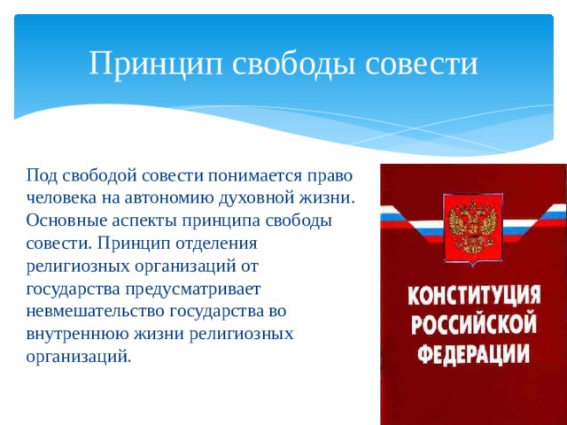 Принцип отделения. Под свободой совести понимается право. Под свободой совести подразумевается право человека. Аспекты принципа свободы совести. Важный принцип свободы совести.