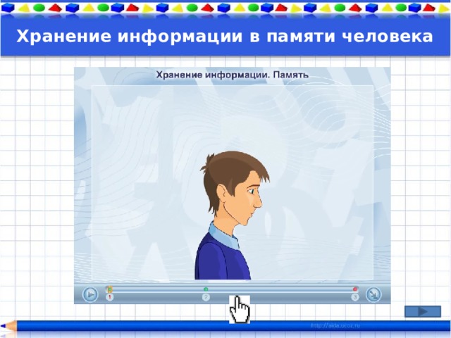 Хранение информации в памяти человека 
