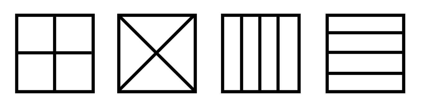 Три равных прямоугольника. Деление квадрата на части. Разделить квадрат на 4 равные части. Способы разделить квадрат на 4 равные части. Квадрат деление на четыре части.