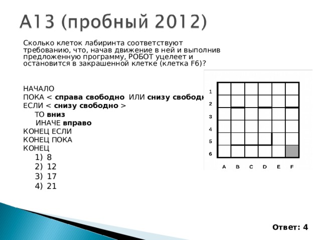 1 клетка сколько. Сколько клеток Лабиринта. Сколько клеток соответствует лабиринту. Информатика задача на клетки. Сколько клеток Лабиринта соответствует Требованию что начав.