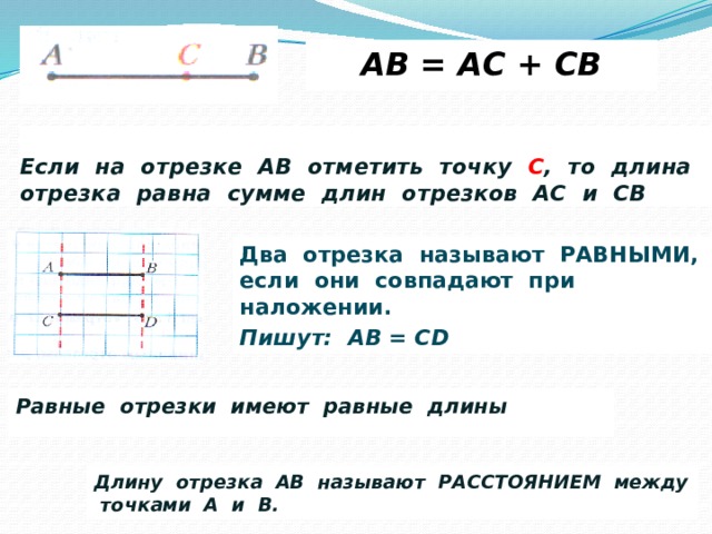 Длину отрезка ab если точка. Длина отрезков равна сумме длин отрезков. На отрезке отмечена точка. Отрезок это сумма отрезков. На отрезке АВ отметили точку с.