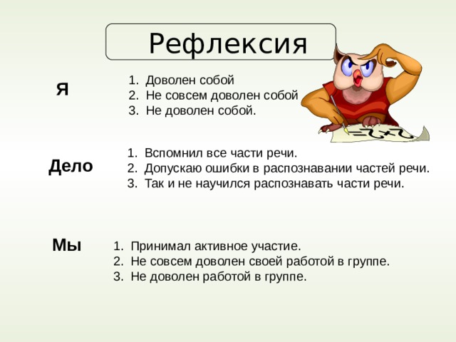 Упражнение в распознавании частей речи 2 класс презентация