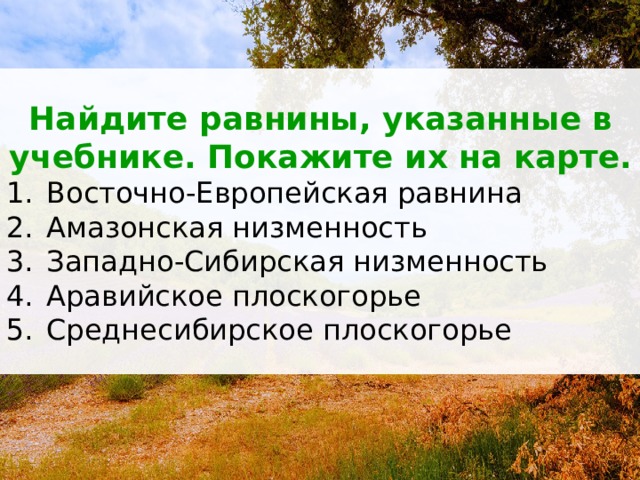 Низменность плоскогорье