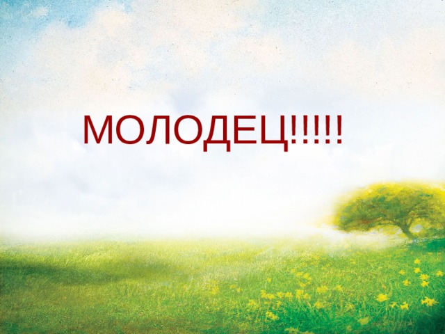 МОЛОДЕЦ!!!!! 