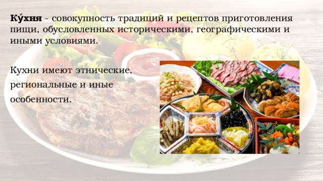 Презентация кухня на районе