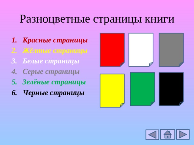 Презентация разноцветные страницы 2 класс школа россии