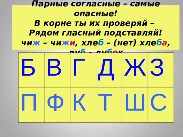 Парная согласная конспект. Парные согласные. Парные согласные самые опасные. Парные. Парные согласные самые опасные в корне.