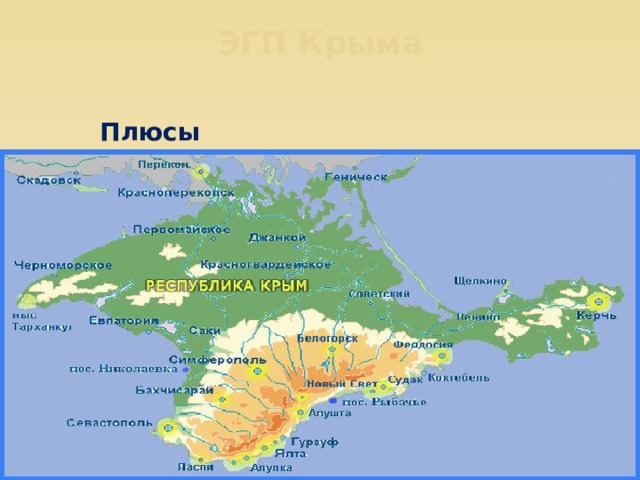 ЭГП Крыма  Плюсы Минусы 