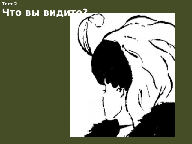 Тест 2 Что вы видите?  