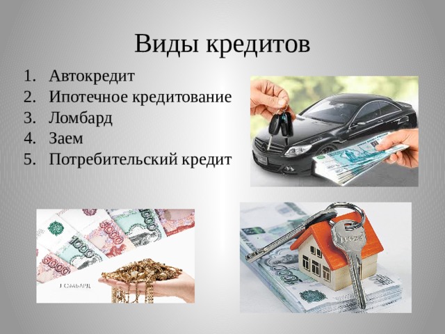 Презентация на тему автокредит