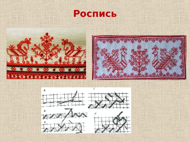 Рязанская вышивка - Внеурочка - Презентации - 1 класс