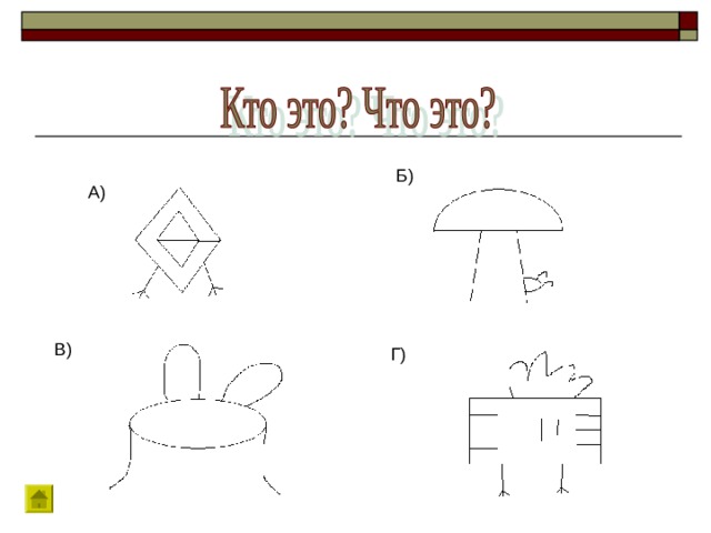 Б) А) В) Г) 