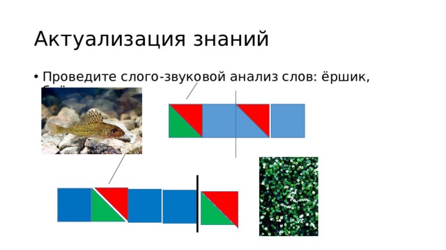 Схема ерш 1 класс звуковая