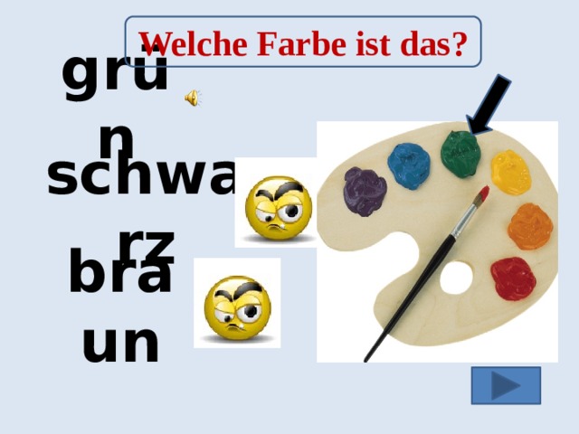 Welche Farbe ist das? grün schwarz braun 