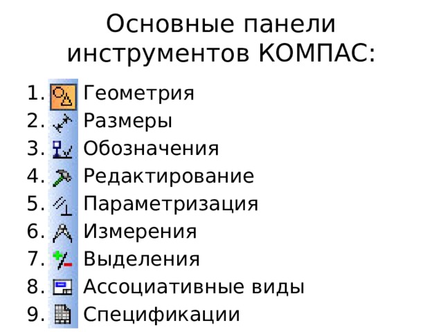 Панель инструментов компас 3d. Компас 3д панель инструментов. Ассоциативный вид в компасе. Панель ассоциативные виды.