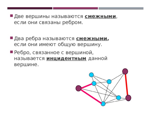 Общая вершина называется. Ребра называются смежными, если они. Две вершины графа называются смежными если они. Две вершины называются соседними если. Два ребра называются смежными.