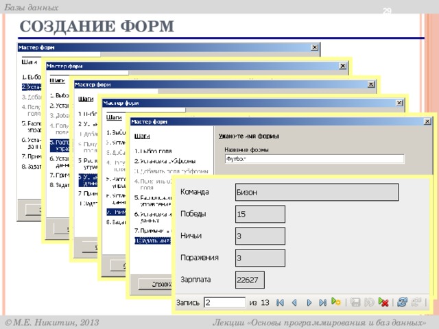  Создание форм 