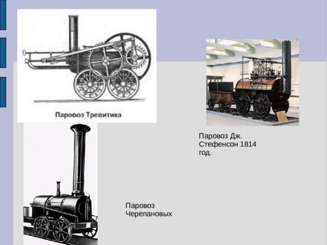 Первые паровозы стефенсона и черепановых презентация