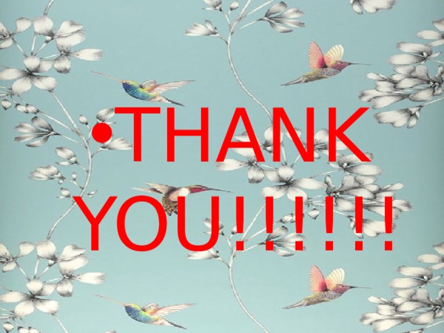 THANK YOU!!!!!! 