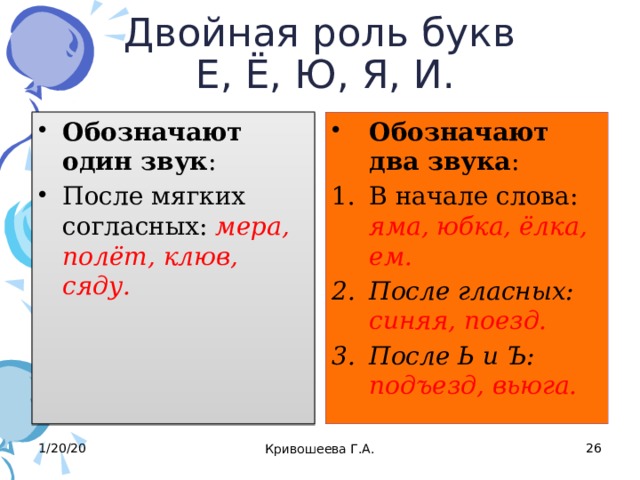 Согласно мерам. Двойная роль букв е ё ю я. Двойная роль букв. У обозначает один звук. Двойная роль буквы я.