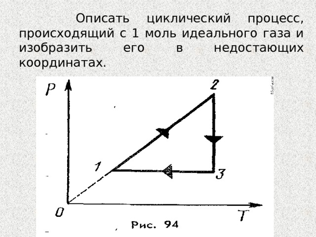 Представлены циклические процессы