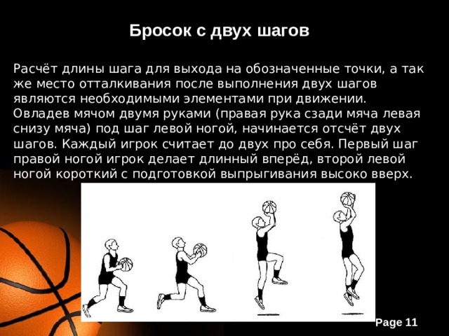 Правильный бросок в баскетболе схема выполнения