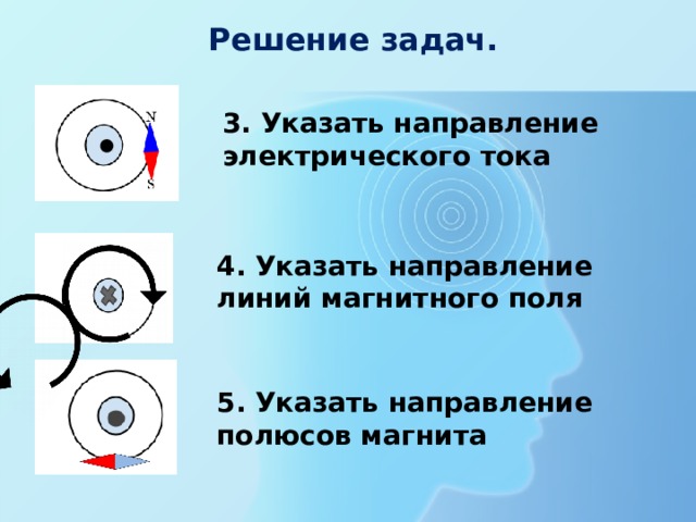 На каком из вариантов рисунка 70 правильно указано направление линий