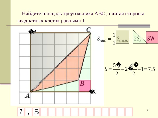 Площадь фигуры функции