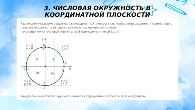 Числовая окружность на координатной плоскости. Числовая окружность на координатной плоскости 10 класс. Числовая окружность на координатной плоскости формулы. Числовая окружность на координатной плоскости вращательное движение. Единичная числовая окружность на координатной плоскости.