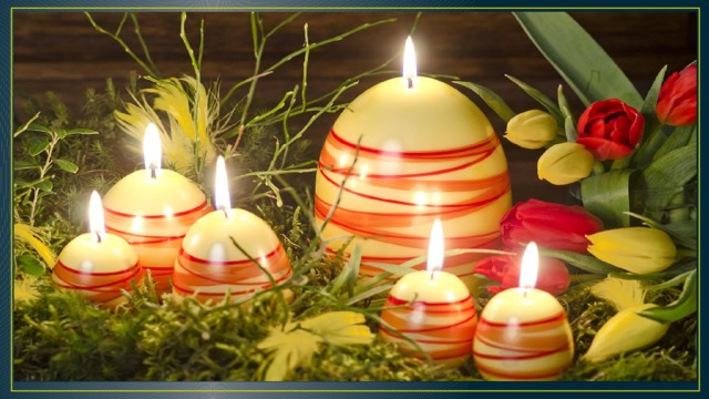 Вечером в Великую субботу немцы зажигают дома пасхальные свечи, которые символизируют сгорание всех негативных чувств. 