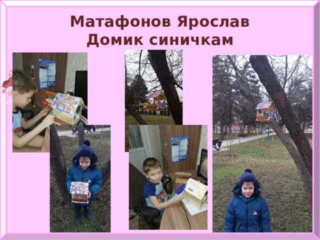Матафонов Ярослав  Домик синичкам 