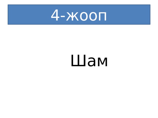 4-жооп  Шам 