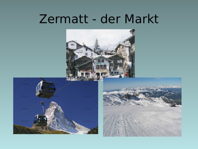 Zermatt - der Markt  