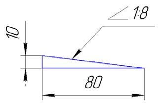 Уклон 1 10 на чертеже