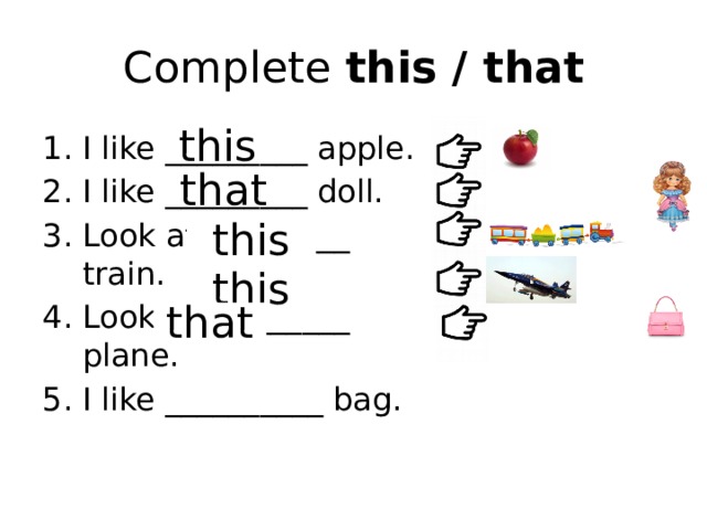 This That Ru This / that / these / those
