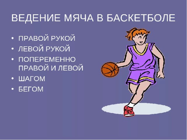 Ведение в баскетболе кратко. Баскетбол ведение мяча физра. Техника игры в баскетбол физкультура 4 класс. Виды ведения мяча в баскетболе. Ведение мяча в баскетболе правой и левой рукой.