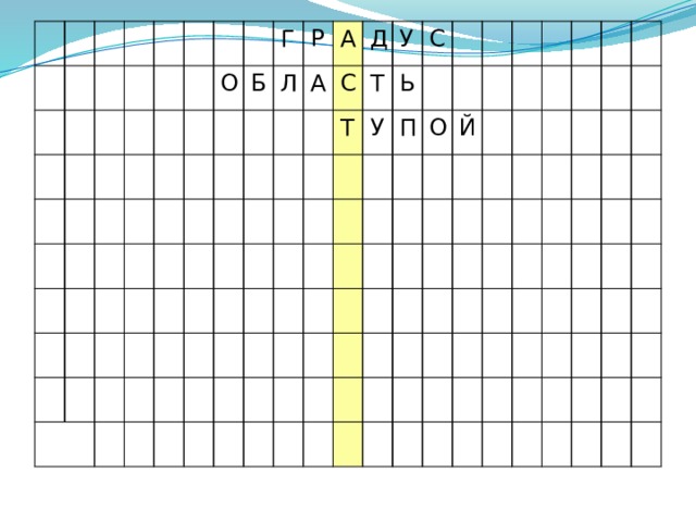 О Г Б Р Л А А Д С У Т Т С У Ь П О Й Проверка кроссворда 