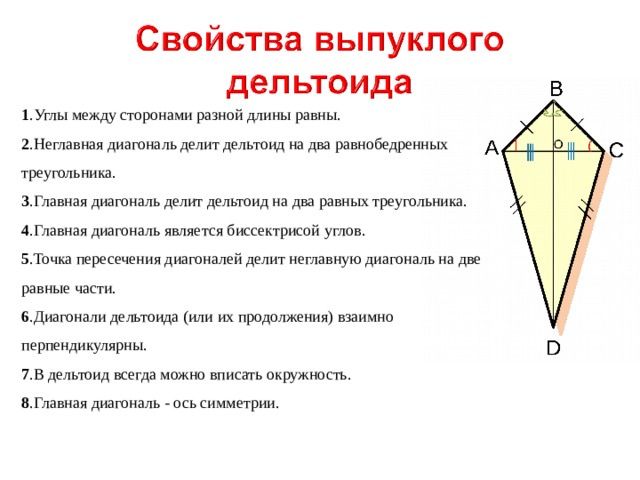 Диагональ делит на два равных треугольника