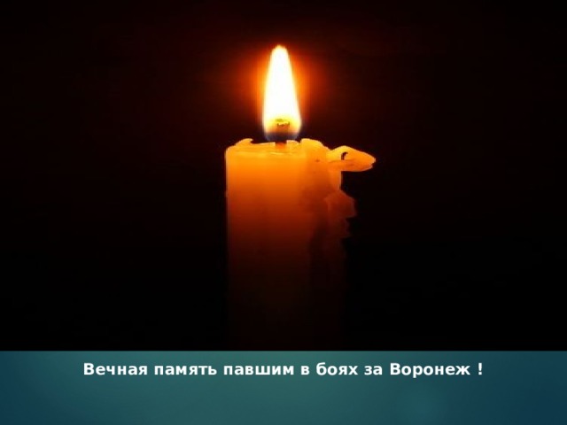 Вечная память павшим в боях за Воронеж ! 