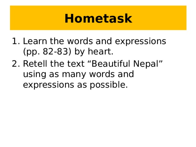 Hometask