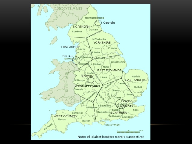 Dialects in england