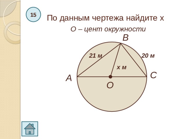 По данным чертежа найдите sin а