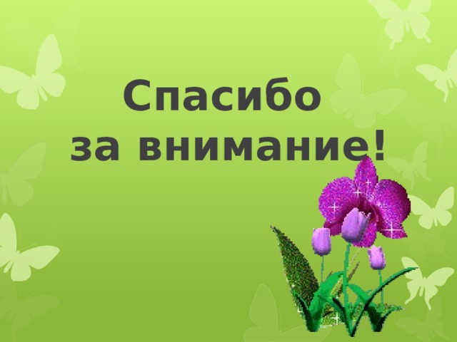 Спасибо  за внимание!   