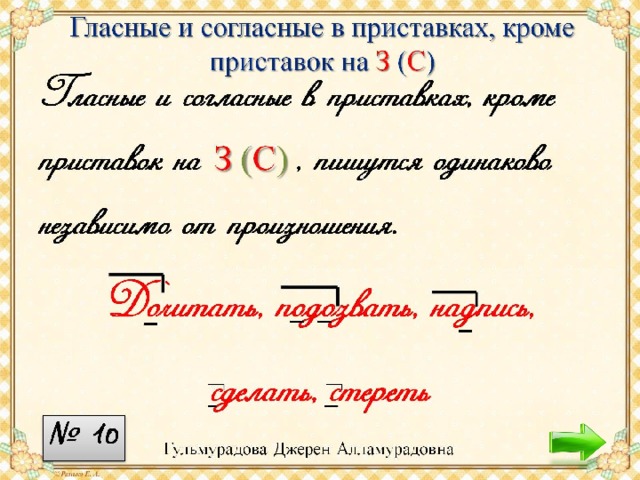 Гласные согласные в приставках слова. Гласные и согласные в приставках кроме приставок на з с. Гласные и согласные в приставках. Гласные и согласные в приставках, кроме приставок на -з (-с). Гласные и согласные в приставках на з с.